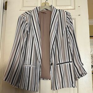 Striped blazer sz L